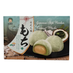 Pandan–Coconut Mochi